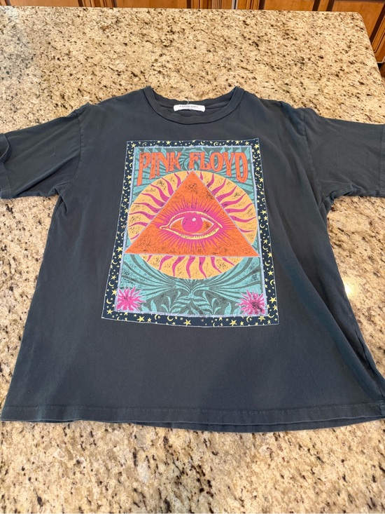 Daydreamer La Tops - Pink Floyd Graphic Short Sleeve Tee - Black